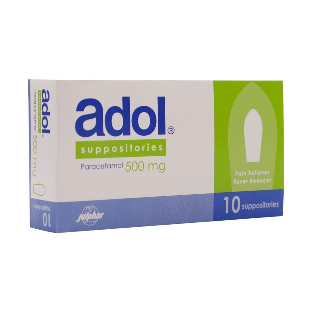 adol 500mg suppositories 10's