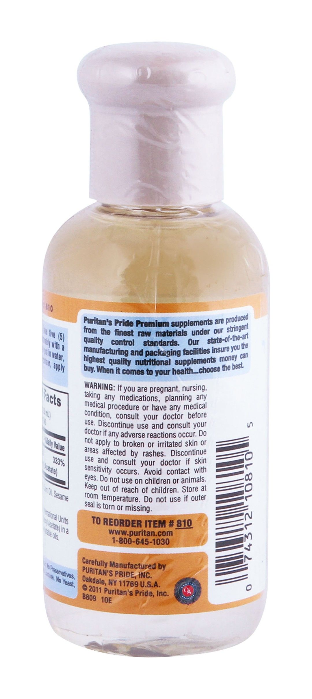 Puritan's Pride Vitamin E Oil 30,000 IU, 75ml - Makkah Pharmacy