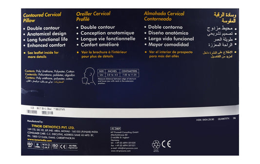 Tynor B 19 Contoured Cervical Pillow Universal - Makkah Pharmacy
