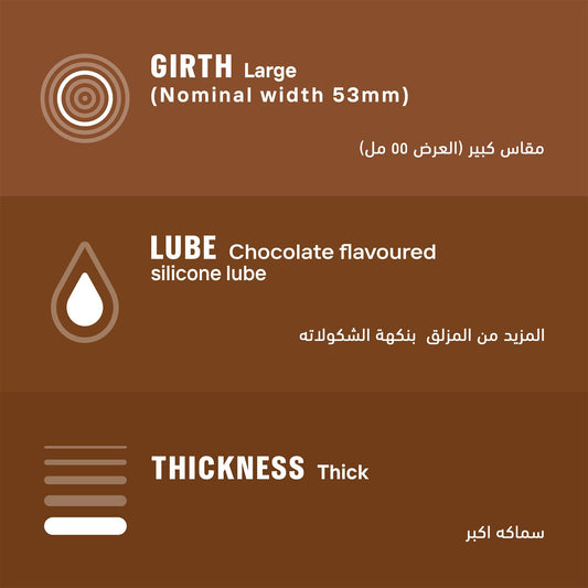 Durex Naughty Chocolate Flavoured Condoms, 12 Pieces - Makkah Pharmacy