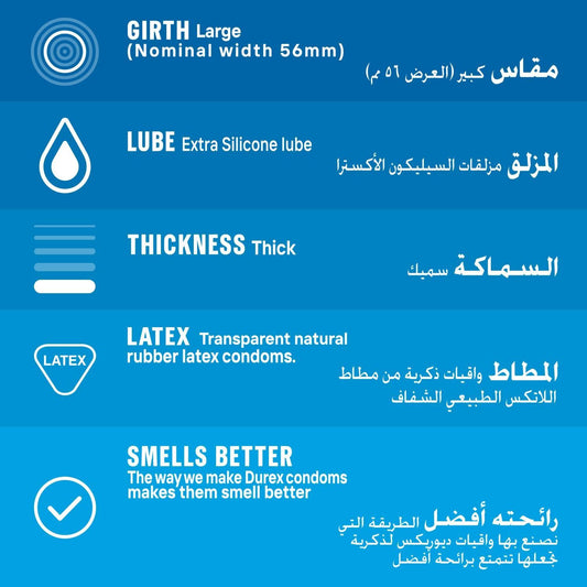 Durex Extra Safe Condoms, 20 Pieces - Makkah Pharmacy