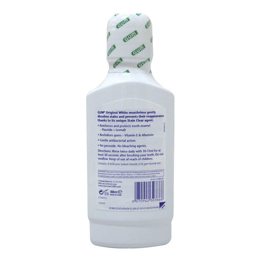 G.U.M Original White Mouthrinse, 300ml - Makkah Pharmacy