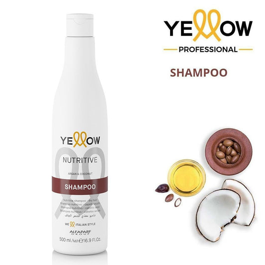 Yellow Nutritive Argan & Coconut Shampoo, 500ml - Makkah Pharmacy
