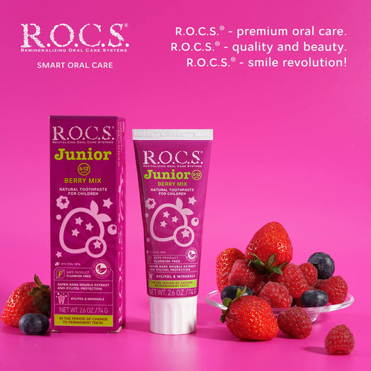 R.O.C.S. Junior Chocolate & Caramel Toothpaste 6-12 Years 75ml