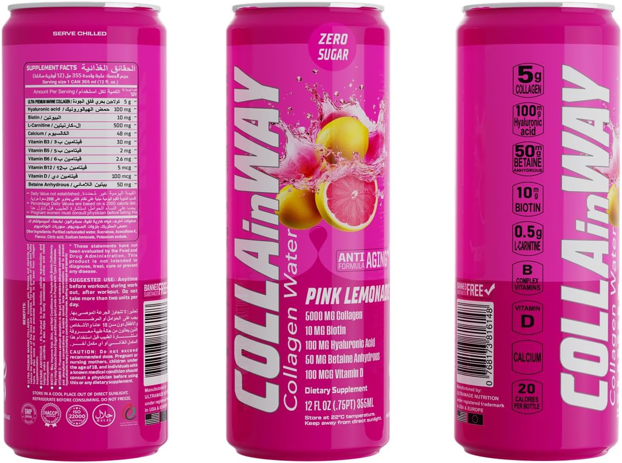 CollainWay Collagen Drink Pink Lemonade 5000mg