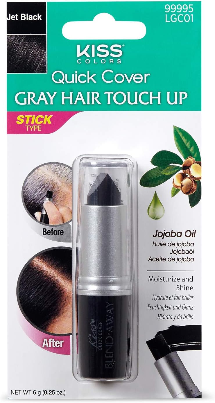 Kiss - Touch Up Hair Color Stick - Black - Lgc02