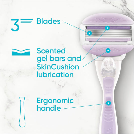 Gillette Venus Breeze Womens Razor Blade Refills, 4 Count, 29001