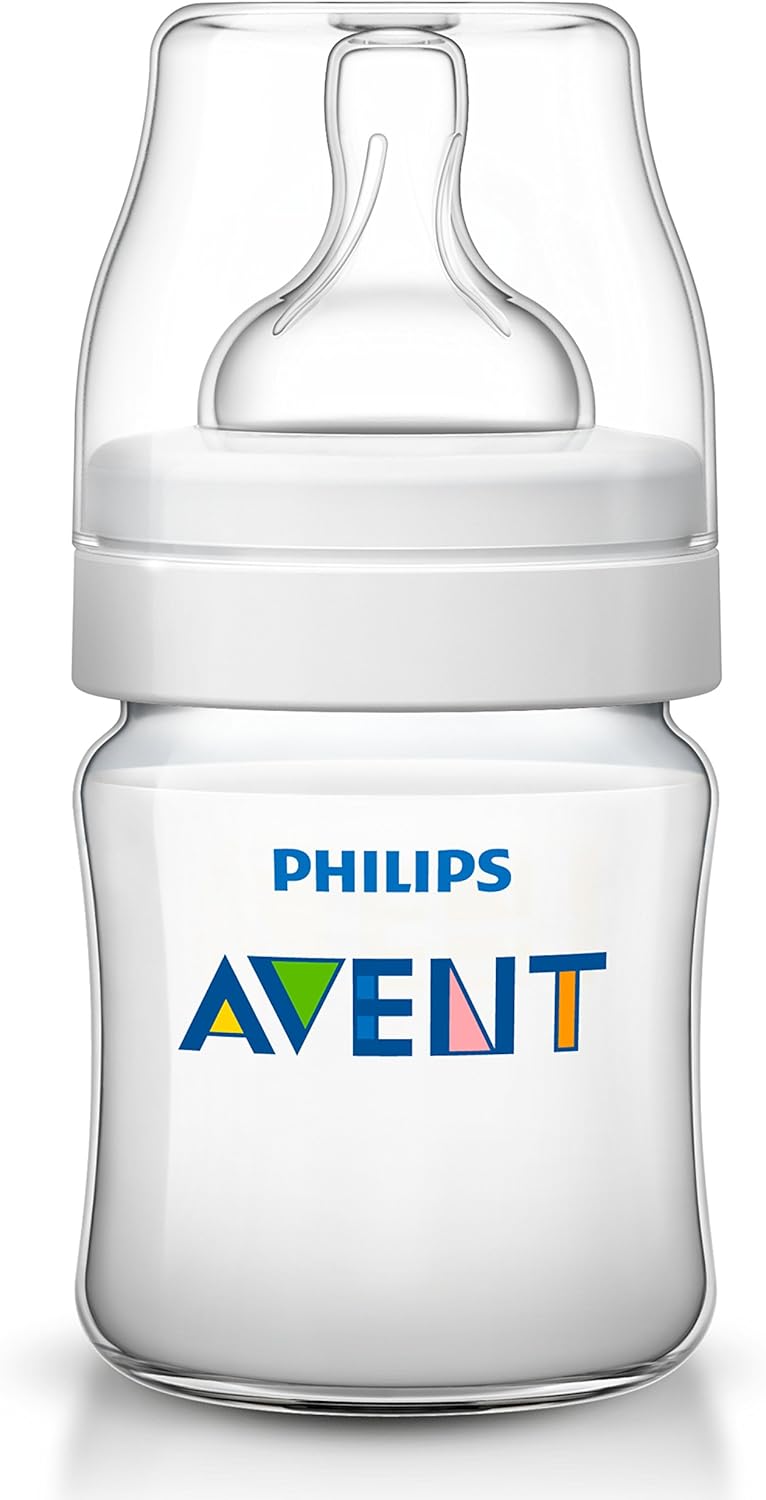 Philips Avent Classic Plus Newborn Flow Baby Bottle, 125Ml, Scf560/62