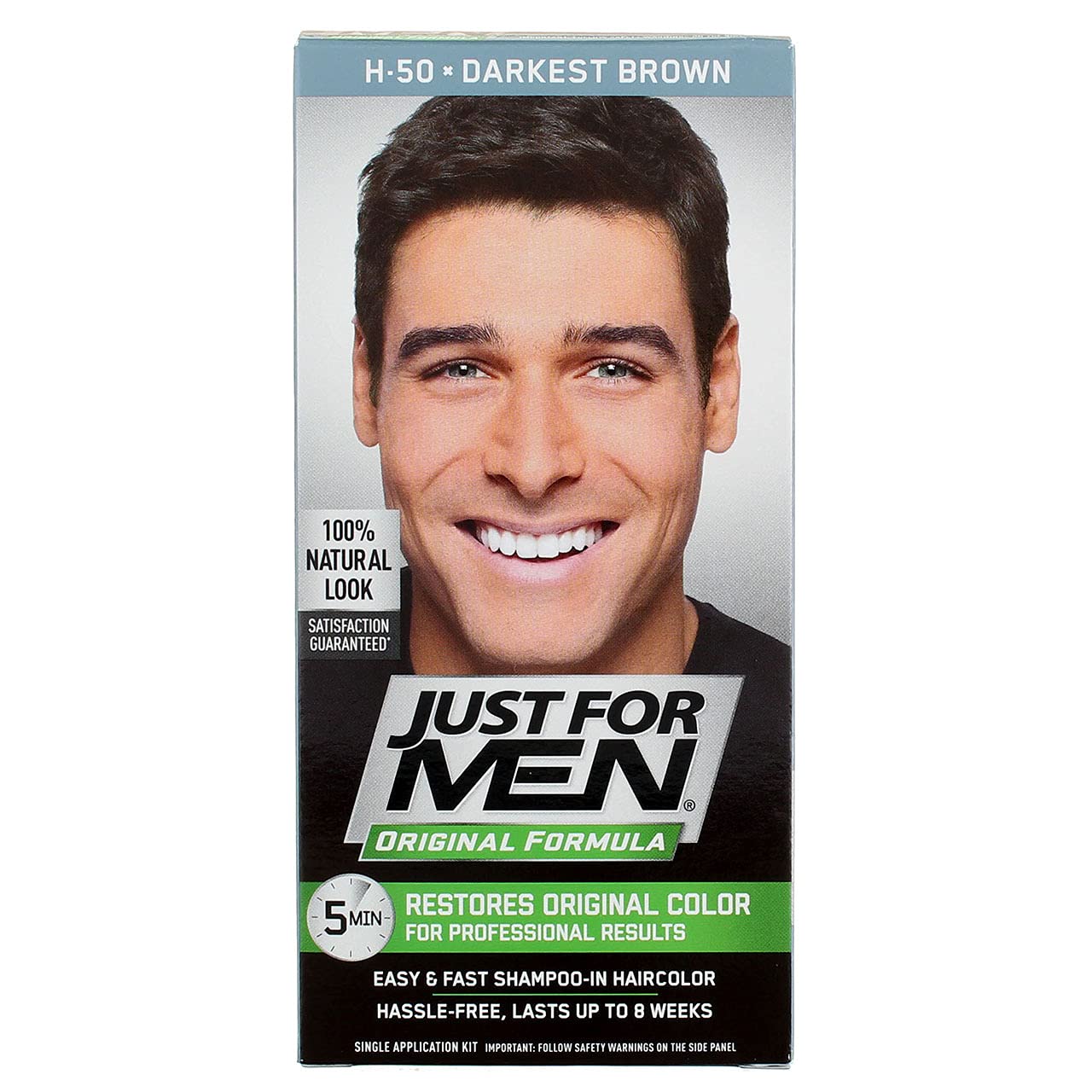 Just For Men Shampoo In #H-50 Haircolor Darkest Brown
