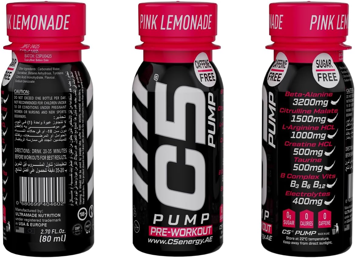 C5 Pump Pre-Workout Shot 80ml