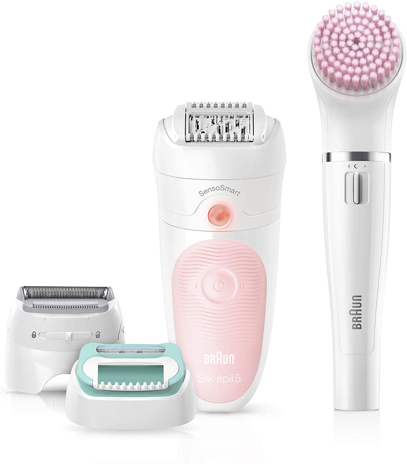 Braun Silk-Épil Beauty Set 5 5-875 Starter 4-In-1 Cordless Wet & Dry Hair Removal Epilator