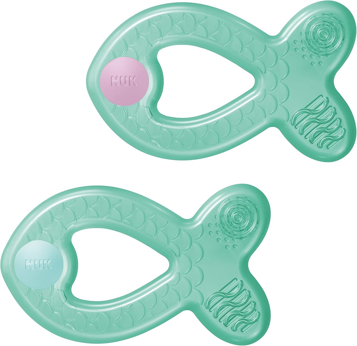Nuk Extra-Cool Teething Ring With Cooling And Massaging Effect + Fish Sha