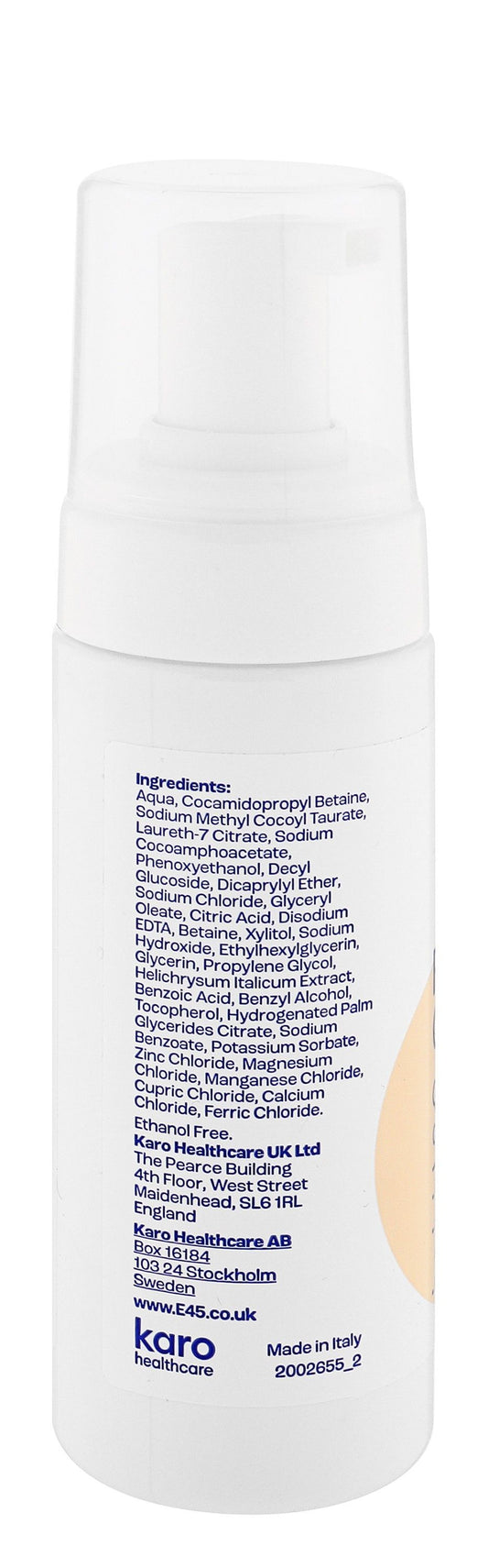 E45 Foaming Facial Cleanser for Dry & Sensitive Skin, 150ml - Makkah Pharmacy