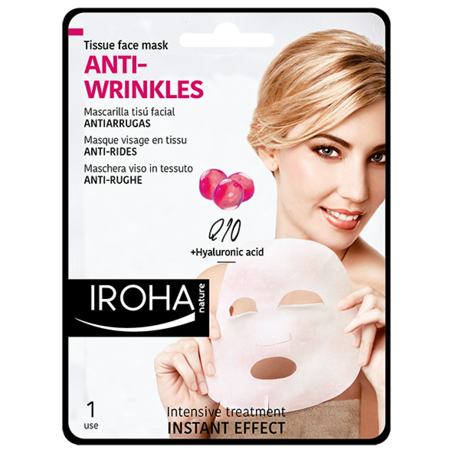 Iroha Nature Tissue Face Mask Anti Wrinkles 23 ml - Makkah Pharmacy