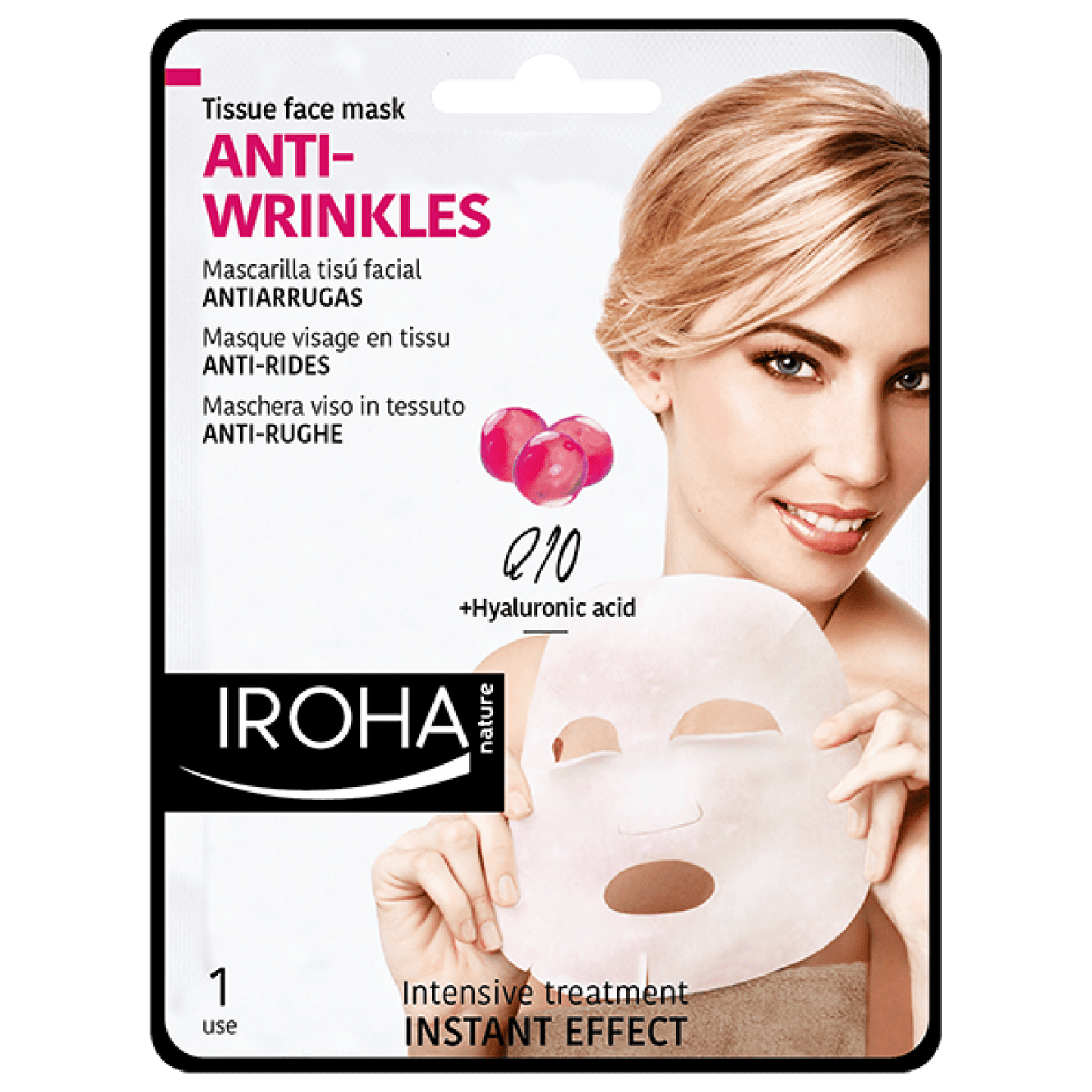 Iroha Nature Tissue Face Mask Anti Wrinkles 23 ml - Makkah Pharmacy