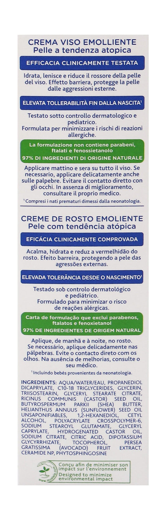 Mustela Stelatopia Hypoallergenic Emollient Face Cream for Babies with Atopic Prone Skin (0+ Years), 40ml - Makkah Pharmacy