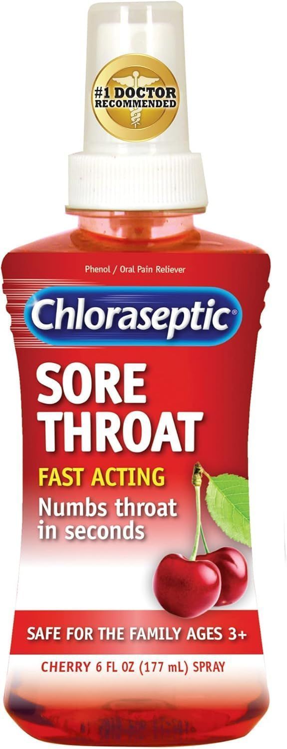 Chloraseptic Sore Throat Relief Spray Cherry Flavor, 177ml - Makkah Pharmacy