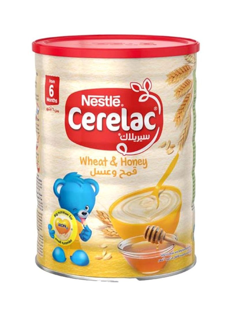 Nestle - Cerelac Cereals With Iron+ Wheat & Honey 1Kg Tin