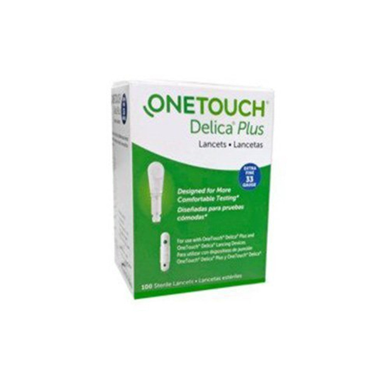 Onetouch Delica Plus 33 Gauge Lancets - 100 Lancets