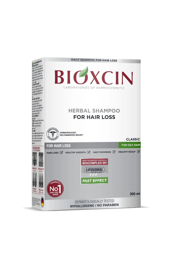 Bioxcin Herbal Shampoo classic for hair loss for Oily Hair 300ml