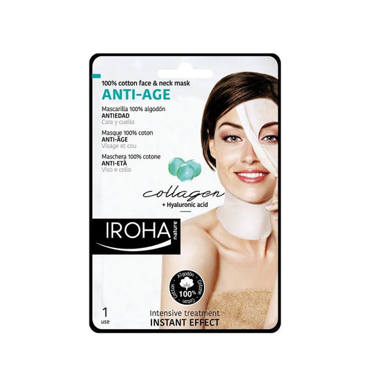 Iroha Nature Cotton F&N Mask Anti Age Collagen 30 Ml - Makkah Pharmacy