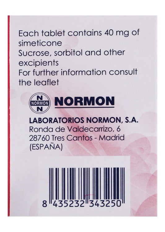 Descitam 40mg Simeticone Gas Relief Support for Adults & Kids (12+ Years), 30 Tablets - Makkah Pharmacy