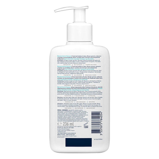 CeraVe Blemish Control Face Cleansing Gel with Ceramides, Salicylic Acid & Niacinamide for Blemish, 236ml - Makkah Pharmacy
