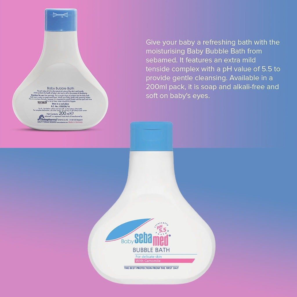 Sebamed Baby Bubble Bath with Camomile, 500ml - Makkah Pharmacy