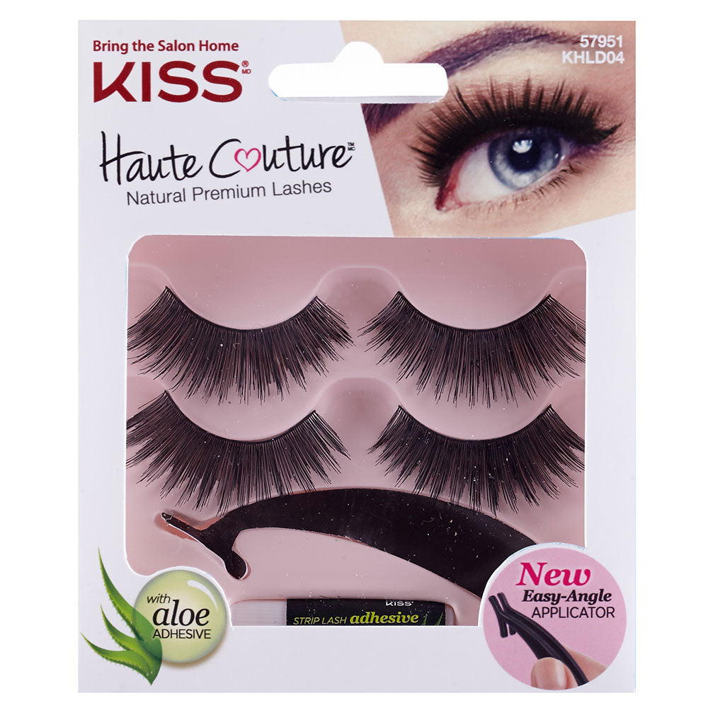 Kiss Haute Couture Eyelashes Duo Pack With Applicator Khld04