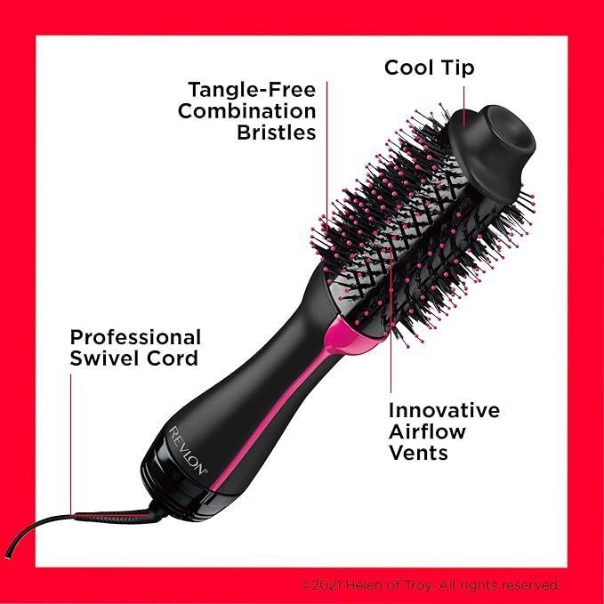 Revlon RVDR5222 One Step Volumiser Hair Dryer and Styler - Black - Makkah Pharmacy