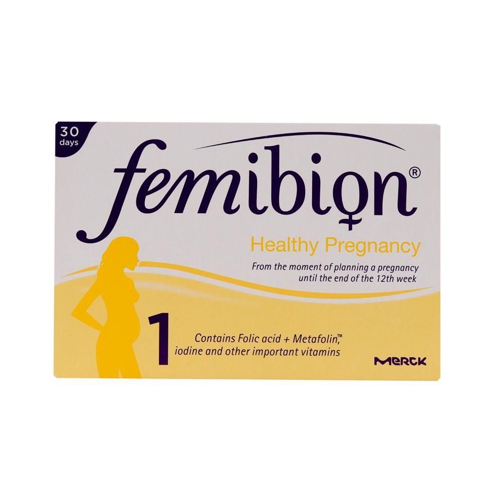 Femibion Pregnancy Supplement with Folic Acid, Metafolin, Iodine & Vitamins, 30 Tablets - Makkah Pharmacy