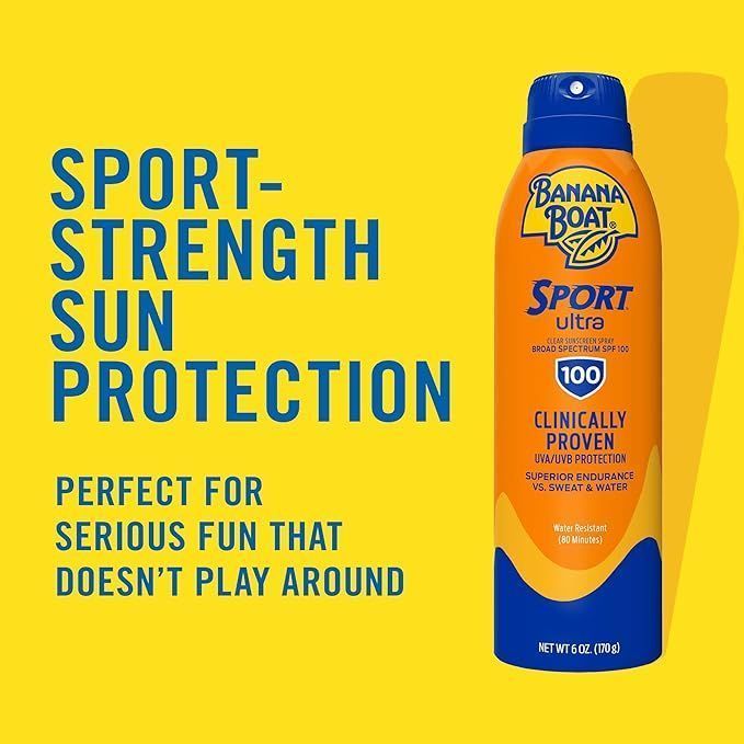 Banana Boat Sport Water-Resistant Sunscreen Spray SPF100, 170g - Makkah Pharmacy
