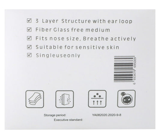 Health Pro Disposable Face Masks 3ply, 50 Pieces - Makkah Pharmacy