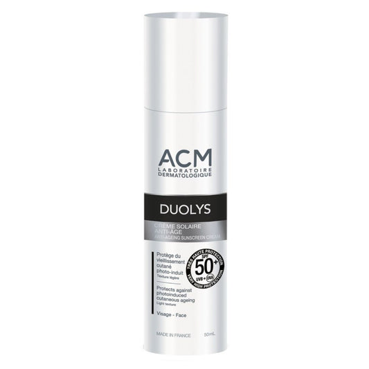 ACM Duolys Anti-Ageing Facial Sunscreen for Sensitive & Sun Intolerant Skin SPF50+, 50ml - Makkah Pharmacy