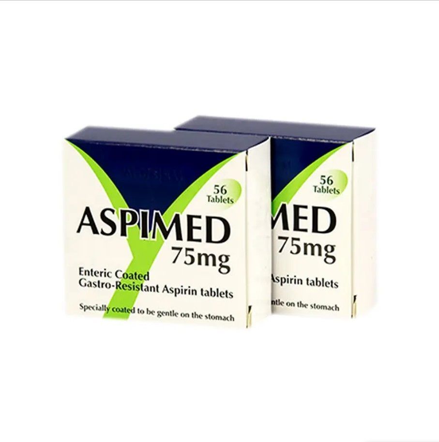 Aspimed 75 Mg Gastro-Resistant Aspirin 56 Tablets - Makkah Pharmacy
