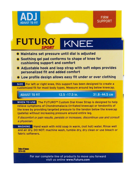 Futuro Sport Adjustable Custom Dial Knee Support Strap (31.8-44.5cm), 1 Piece - Makkah Pharmacy