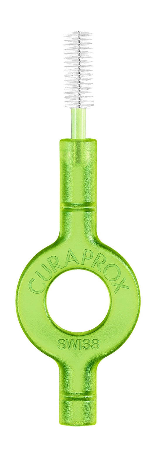 Curaprox Prime Start Lime Green 011 Interdental Brushes with Holder, 1 Pack - Makkah Pharmacy