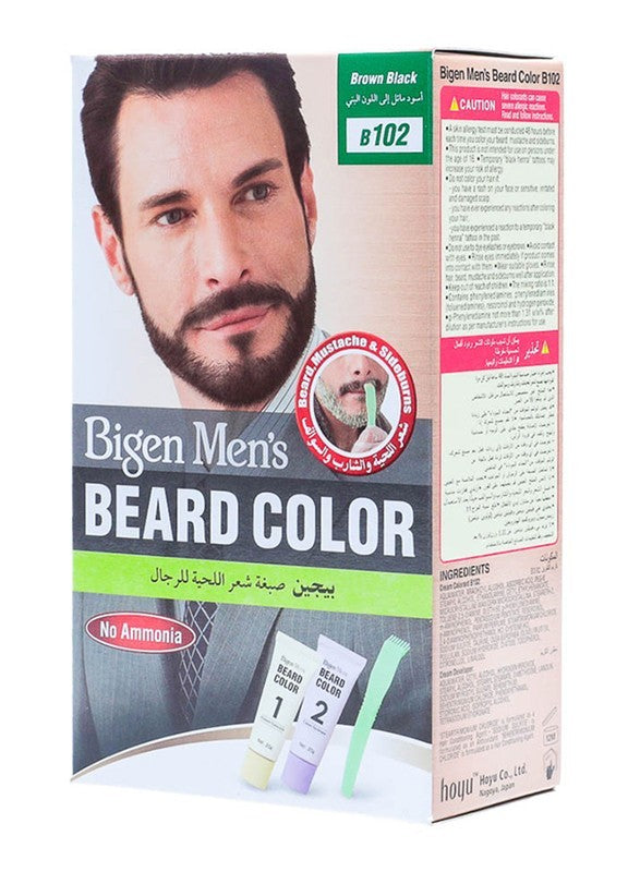 Bigen Men'S Beard Color Cream, Brown/Black B102, 40Gm
