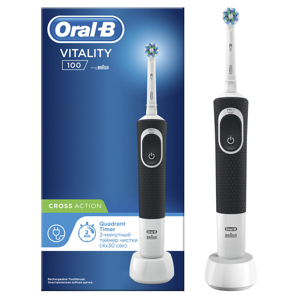 Oral B Vitality Cross Action Electric Toothbrush Black