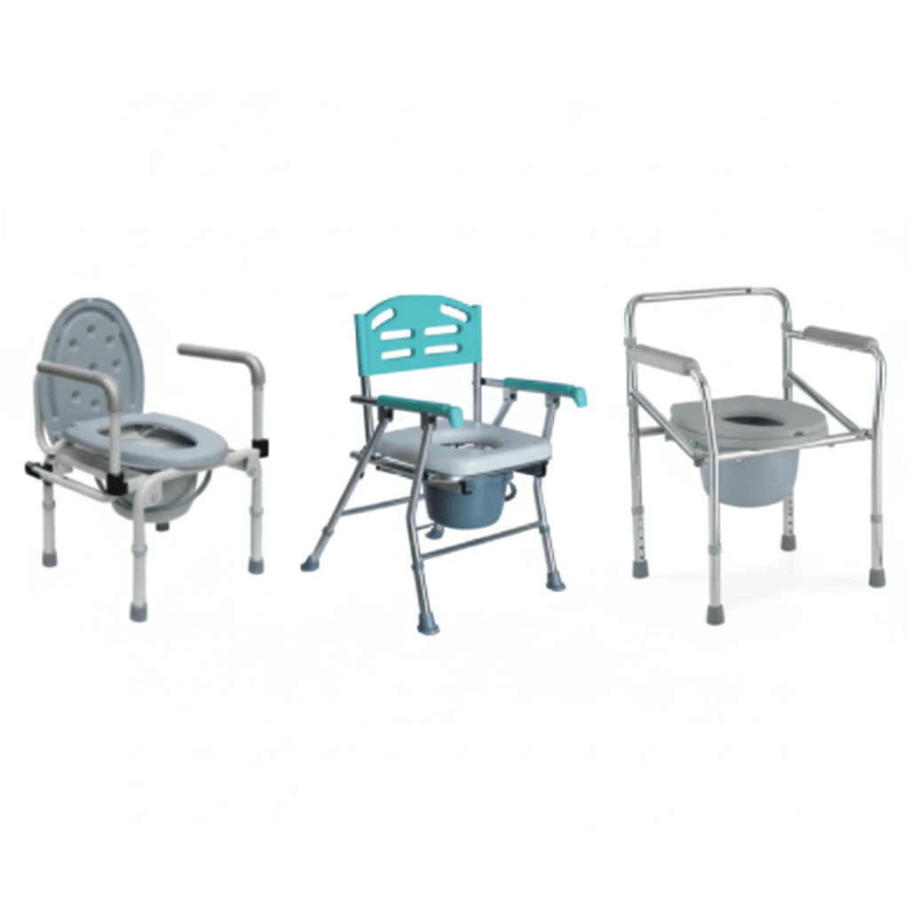 Commode Chair with Wheel