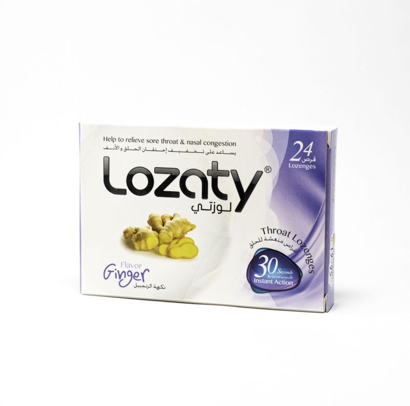 Lozaty Ginger 24 Lozenges Suger Free