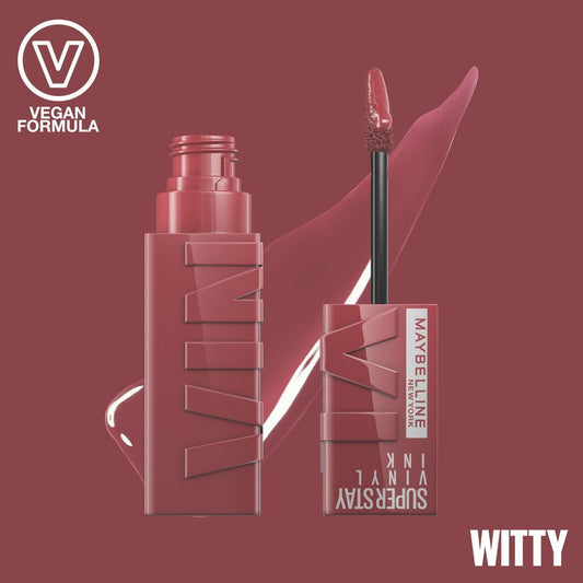 Maybelline Super Stay Vinyl Ink Liquid Lipstick Witty 40, 1 Piece - Makkah Pharmacy