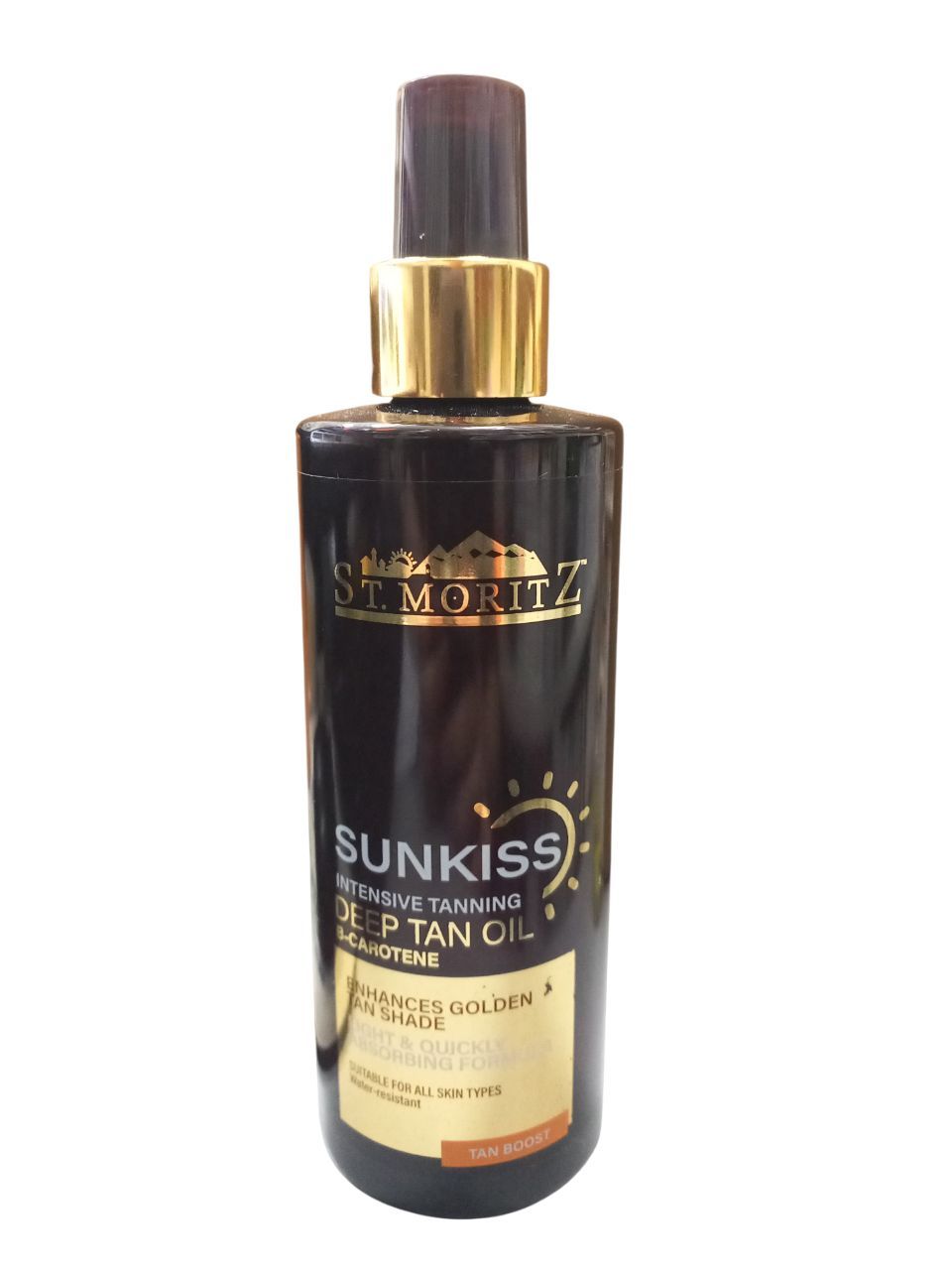 St.Moritz Sun Kiss Deep Tanning Oil Intensive SPF15,  250ml - Makkah Pharmacy