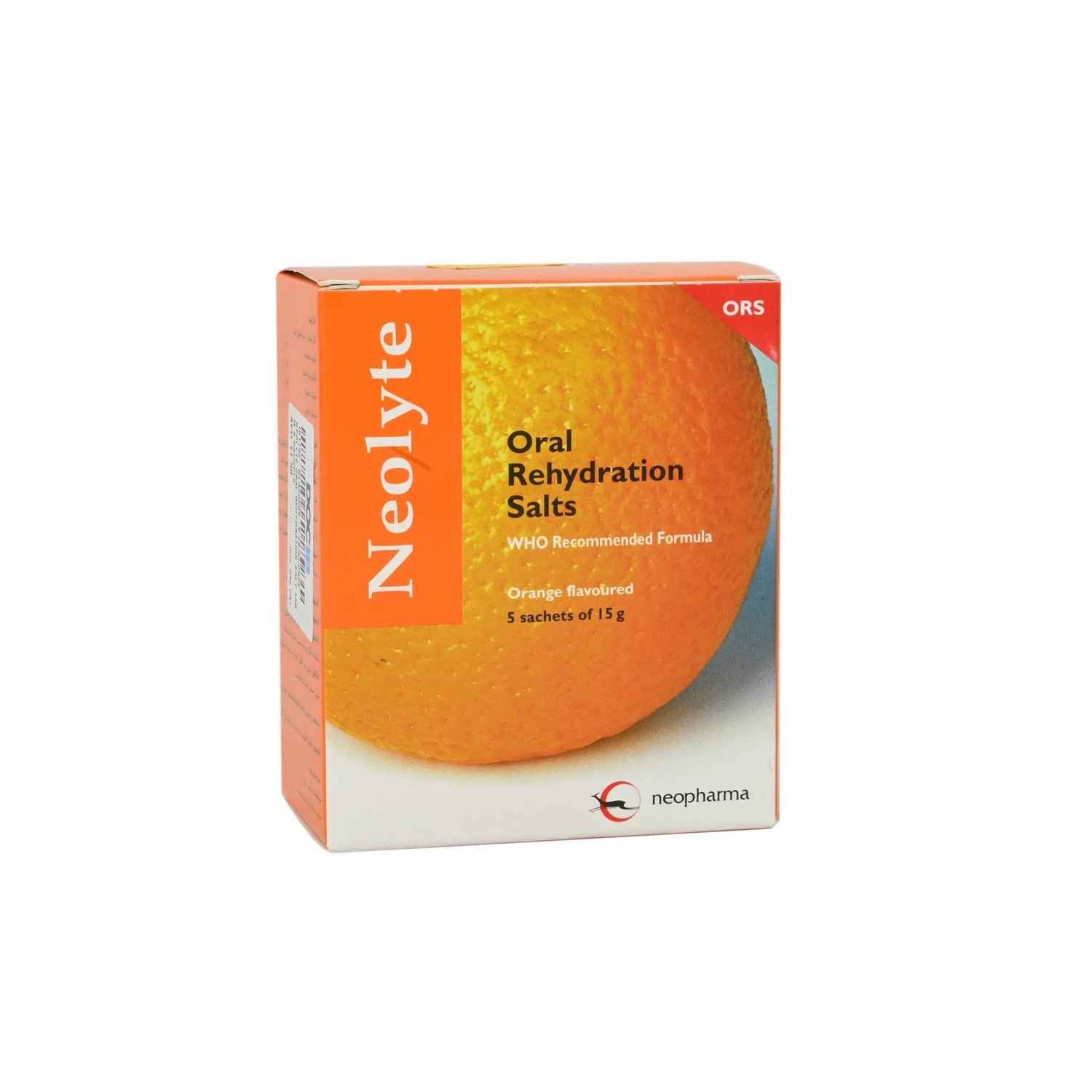 Neolyte Oral Rehydration Salts Orange Flavour 5 x 15 gr - Makkah Pharmacy