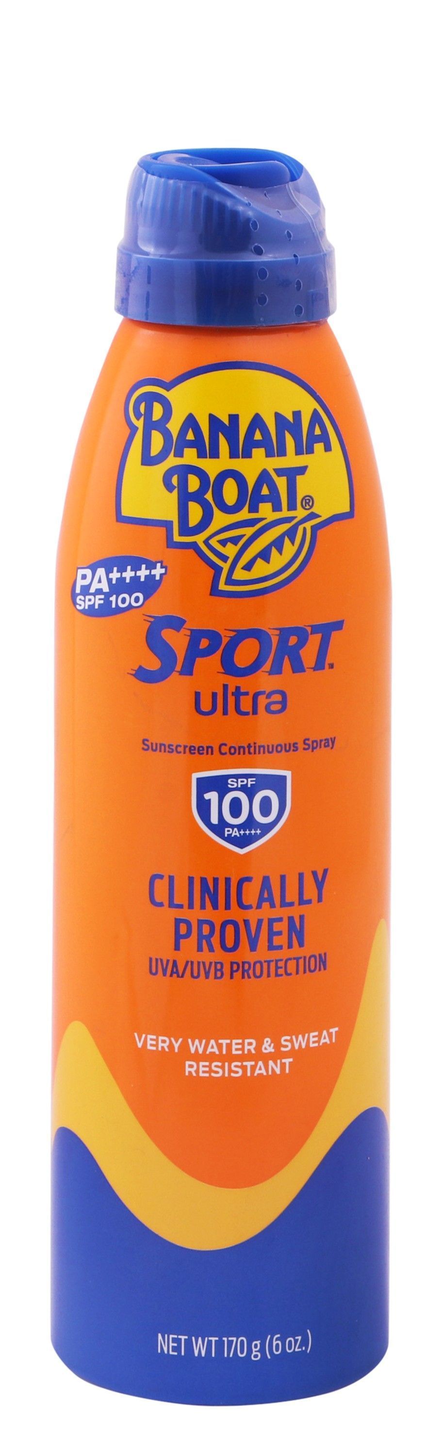 Banana Boat Sport Water-Resistant Sunscreen Spray SPF100, 170g - Makkah Pharmacy