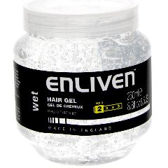 Enliven Hair Gel Wet Hold White 250ml