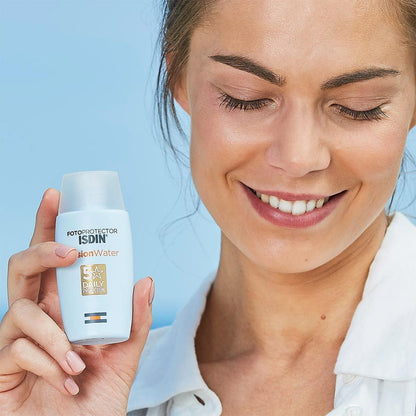 Isdin Fotoprotector Hypoallergenic & Water-Resistant Fusion Sunscreen for Sensitive Skin SPF50+, 50ml - Makkah Pharmacy