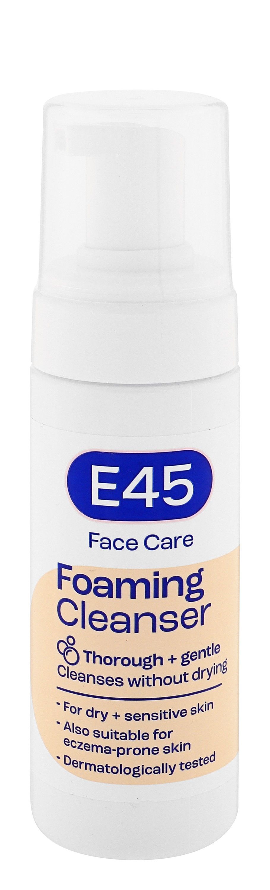 E45 Foaming Facial Cleanser for Dry & Sensitive Skin, 150ml - Makkah Pharmacy