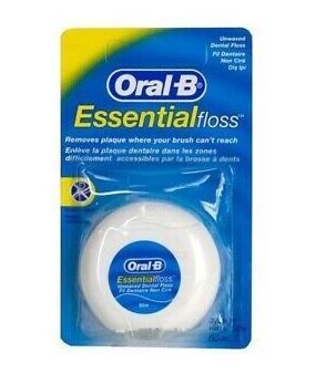 Oral-B Essential 50m Unwaxed Dental Floss, 1 Piece
