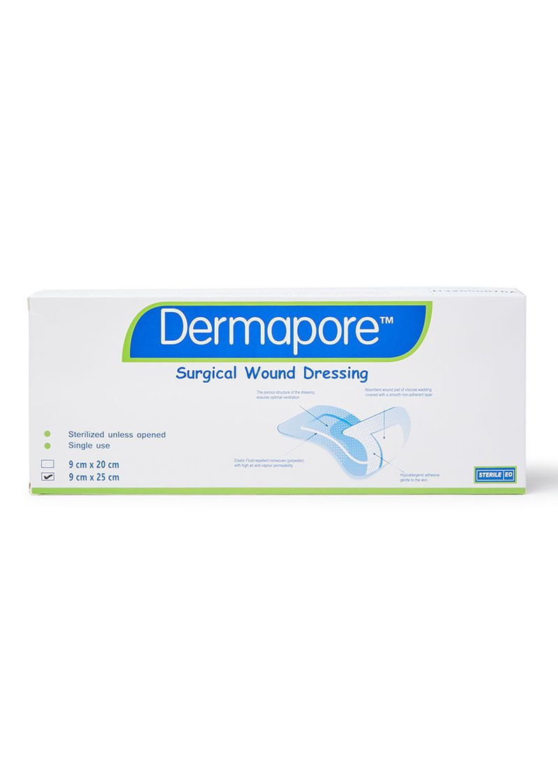 Dermapore Wound Dressing, 9x25cm, 25 Pieces - Makkah Pharmacy